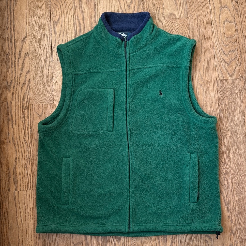 Polo by Ralph Lauren Green Fleece Vest